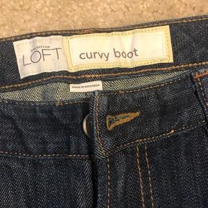 Ann Taylor Loft Curvy Boot Jean size 6 Petite